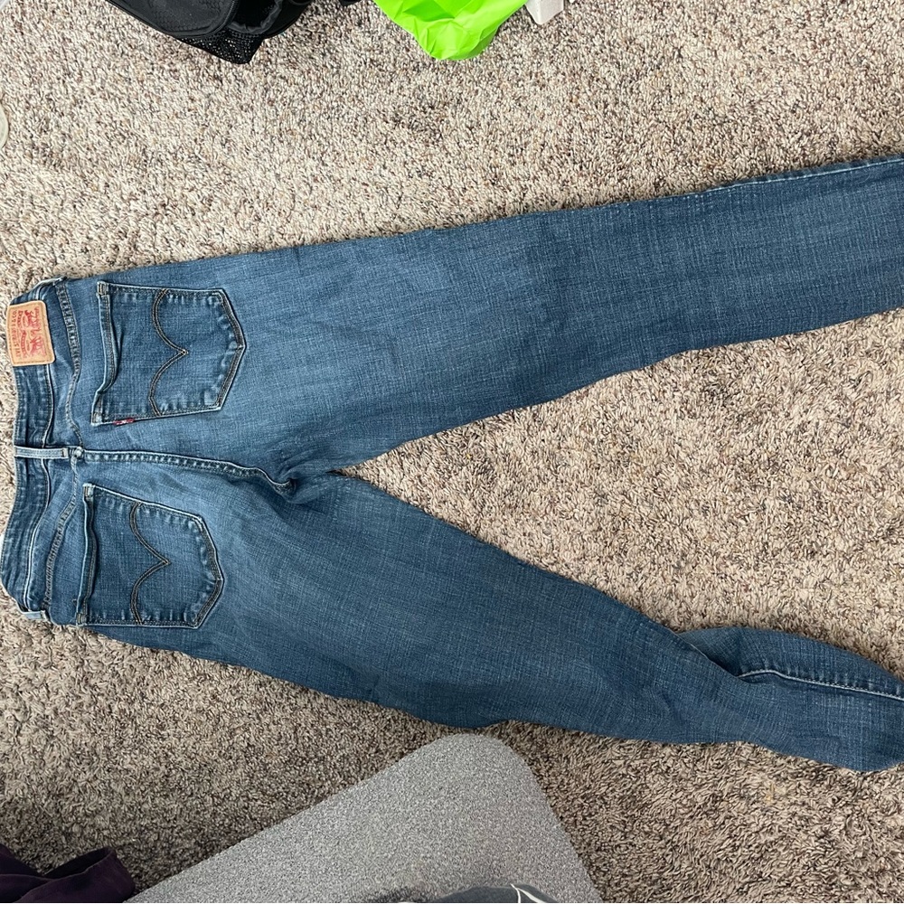 high rise skinny levi’s jeans